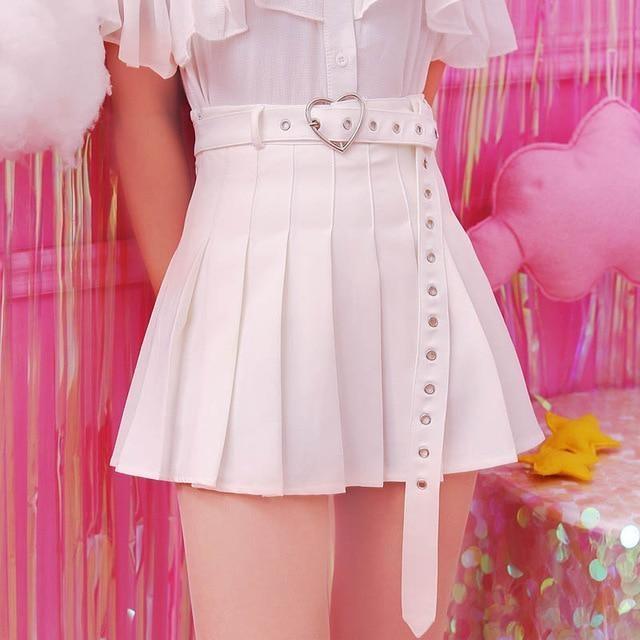 1 Sets of Belted Heart Skirt