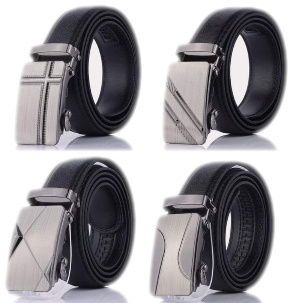 Belts Men's Leather Automatic Buckle Fashion Dress