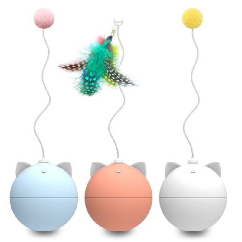 Bentopal P02 Creative Automatic Cat Toy Feather Version Sea Blue