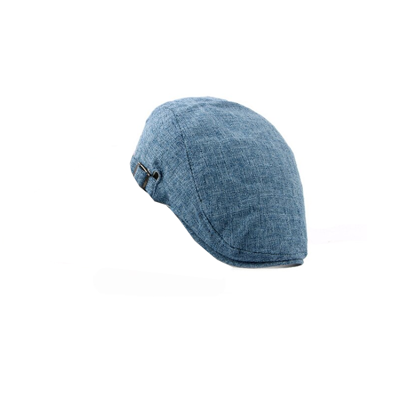 British Fashion Linen Cap Forward Bud 56 59Cm Peacock Blue