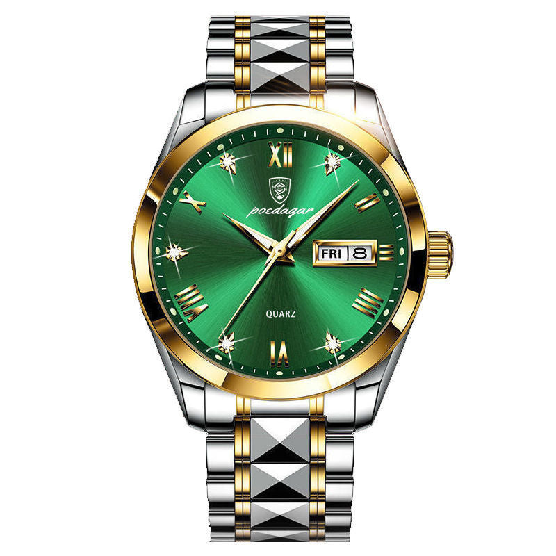 Veile Studios Waterproof Luminous Double Calendar Men's Wrist Watch Jewelry