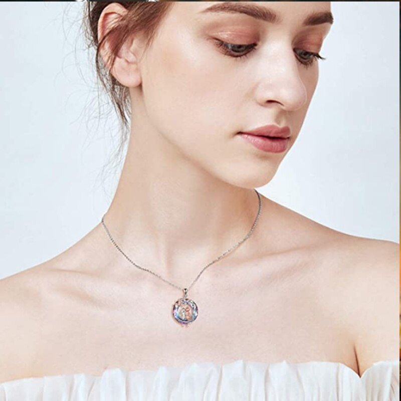 Veile Studios Tree Of Life Sisters On A Swing Necklaces