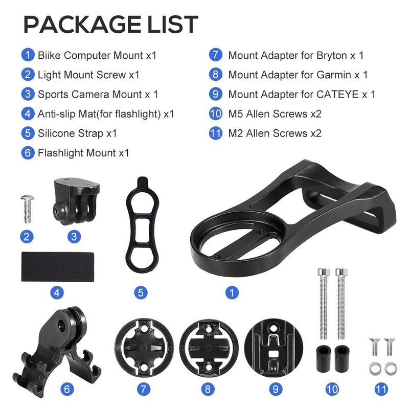 Bicycle Computer Camera Mount Holder Red
