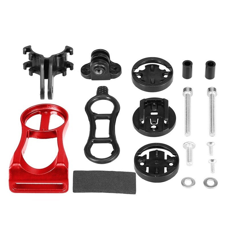 Bicycle Computer Camera Mount Holder Red