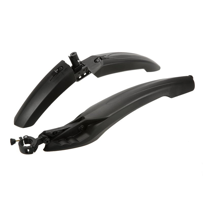 Bicycle Fender Mtb Mountain Bike Cycling Front Rear Led Mudguard Set Durable Guards With Tail Light Black