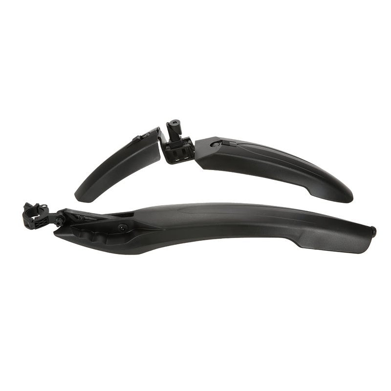 Bicycle Fender Mtb Mountain Bike Cycling Front Rear Led Mudguard Set Durable Guards With Tail Light Black