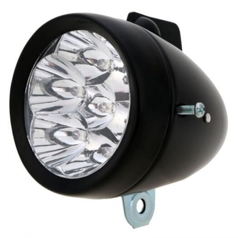 Bicycle Headlights 7Led Retro Front Lighting Black