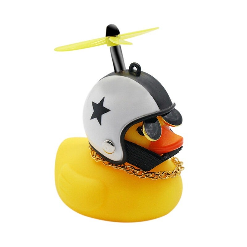 Bicycle Lights Bell Cute Little Yellow Duck Handlebar Horn Lamp 02