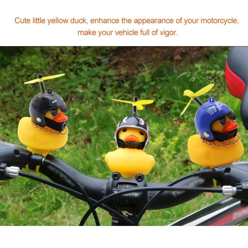 Bicycle Lights Bell Cute Little Yellow Duck Handlebar Horn Lamp 06