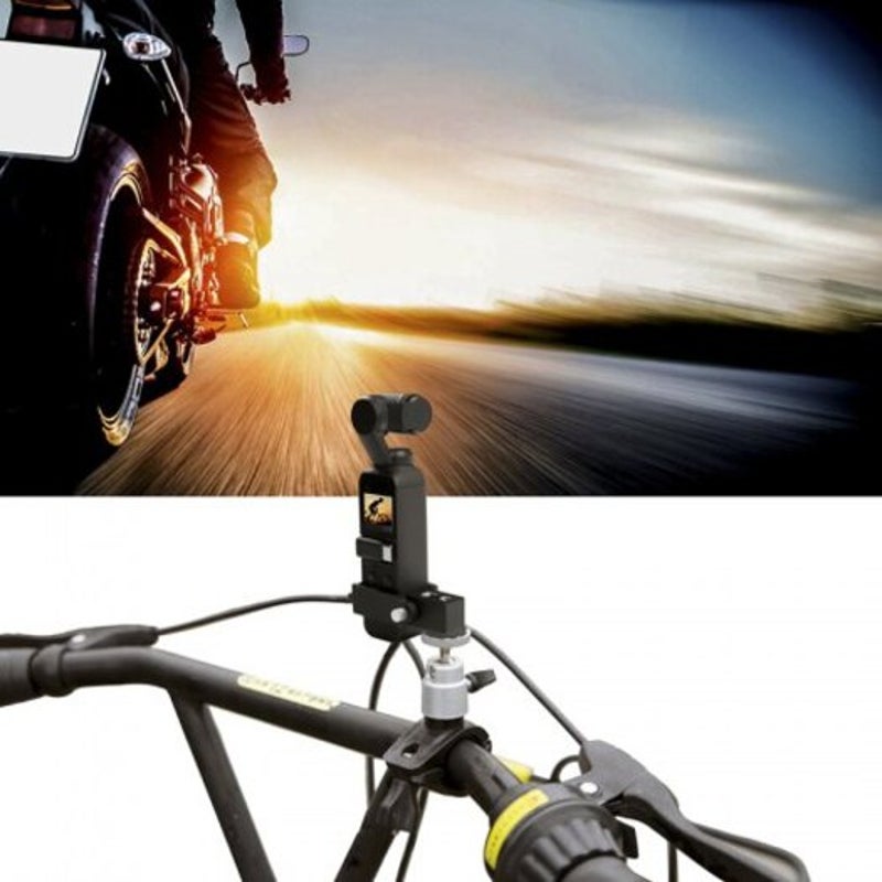 Bicycle Mount Holder For Dji Osmo Pocket Gimbal Black