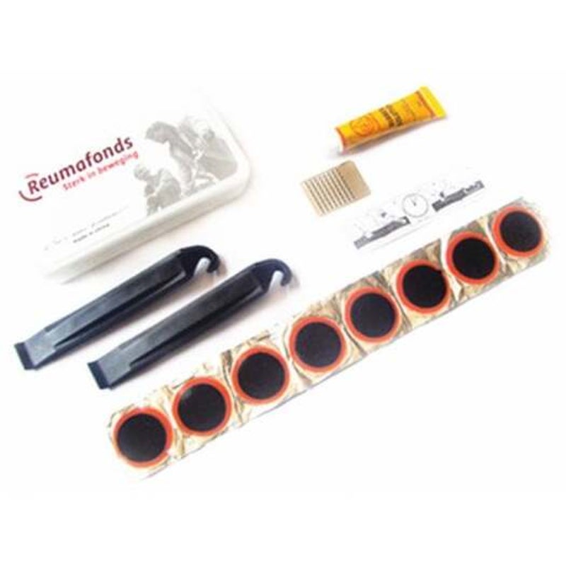 Bicycle Tire Repair Kit 2 Pieces With 8 Inner Tube Tablets White