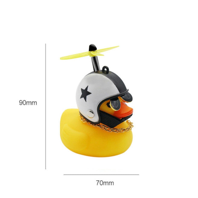 Bicycle Lights Bell Cute Little Yellow Duck Handlebar Horn Lamp 02