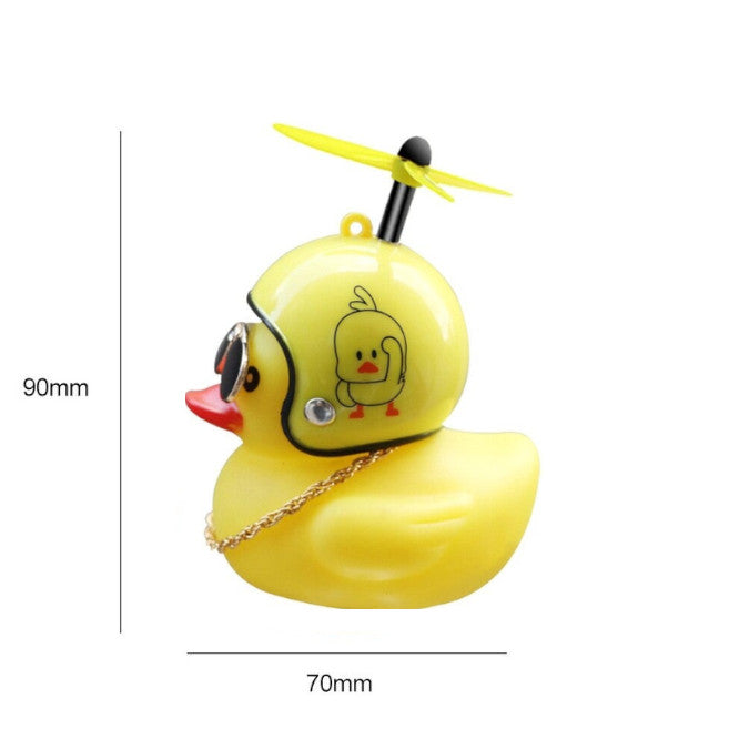 Bicycle Lights Bell Cute Little Yellow Duck Handlebar Horn Lamp 06