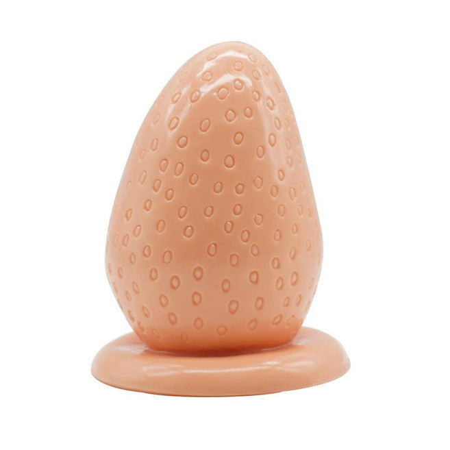 Big Huge Anal Plug With Suction Cup Novelty Strawberry Butt
