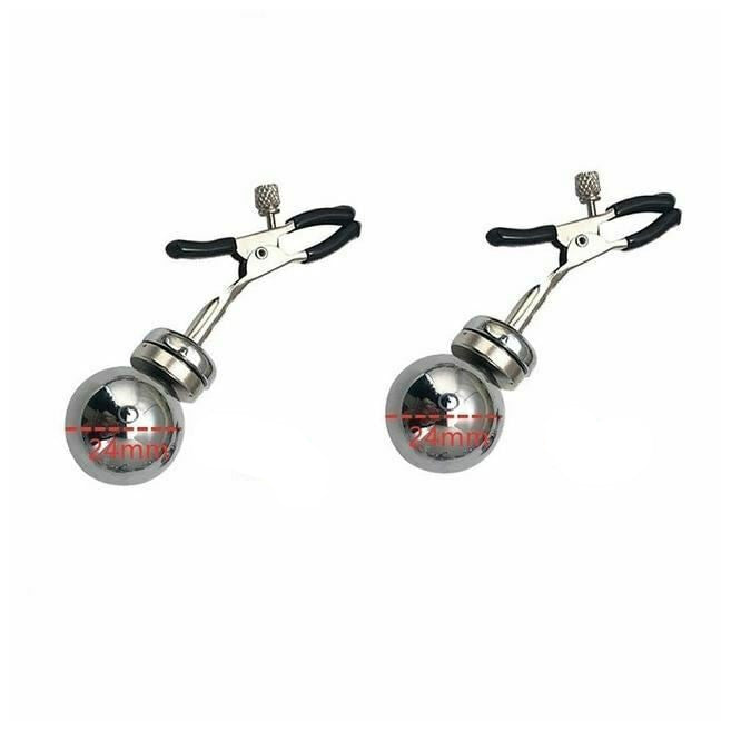 Big Metal Mag - Net Weight Nipple Clamps Bdsm Restraints Torture Play