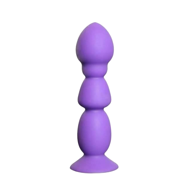 Big Purple Silicone Butt Plug Beads Unisex Large Anal Sex Toys