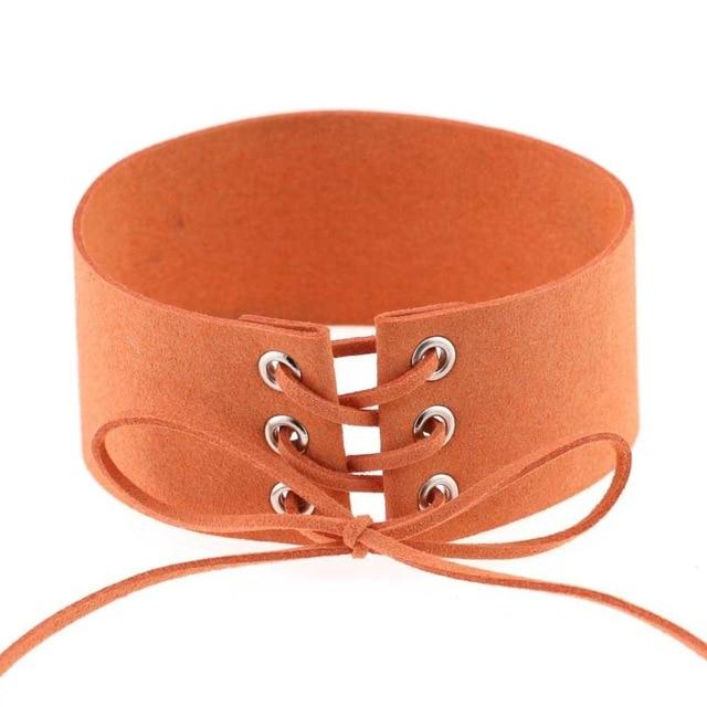 Bdsm Lace Up Collar Sexy Submissive Choker Necklace Bondage Restraints