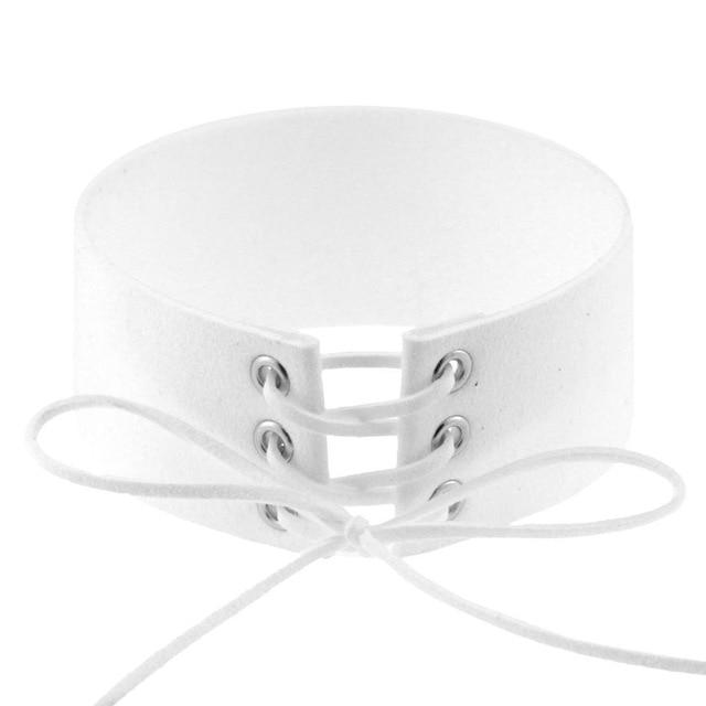 Bdsm Lace Up Collar Sexy Submissive Choker Necklace Bondage Restraints