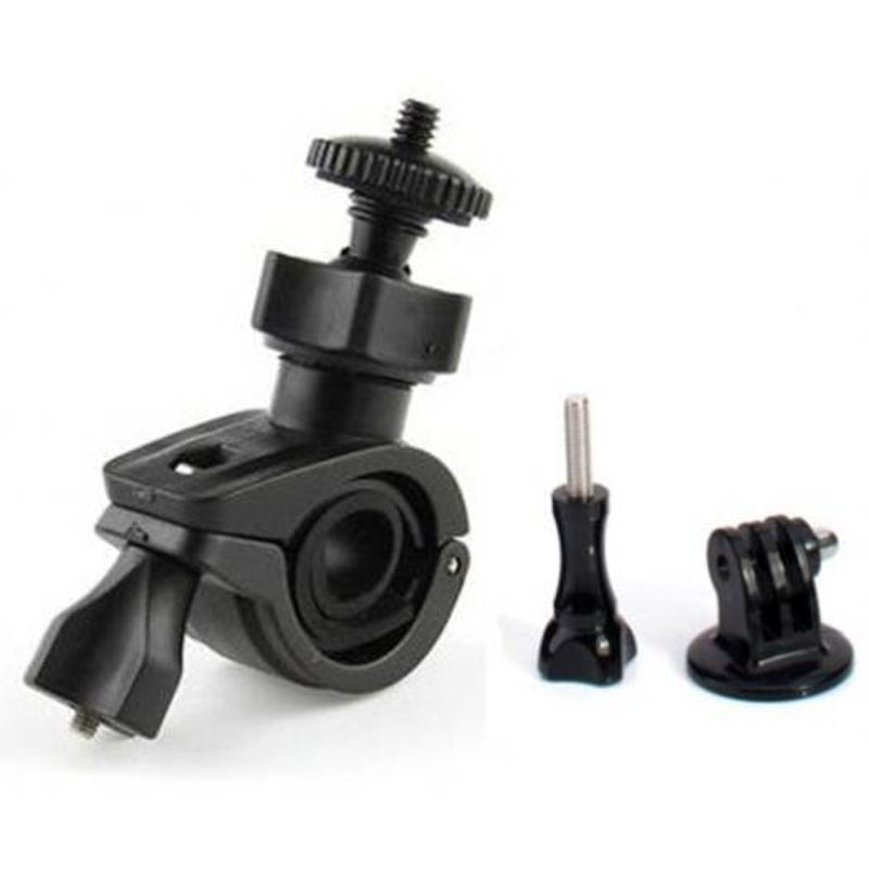 Bike Bicycle Handlebar Mount Holder Long Screw Adapter Black