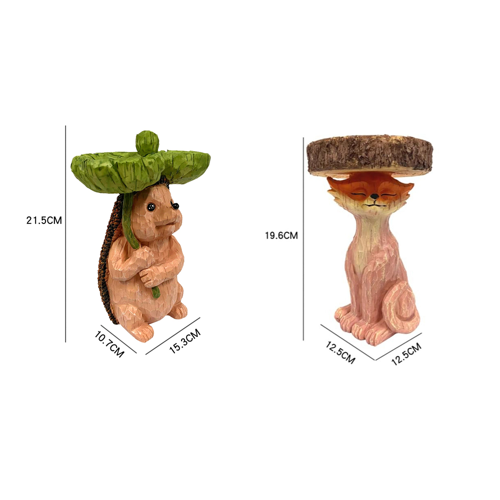 Bird Feeder Animal Design Attractive Pet Supplies Fox Hedgehog Shape Outdoor