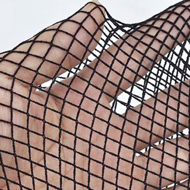 Black Fishnet Stockings Lingerie Mesh One Size Stretchy Durable For Women