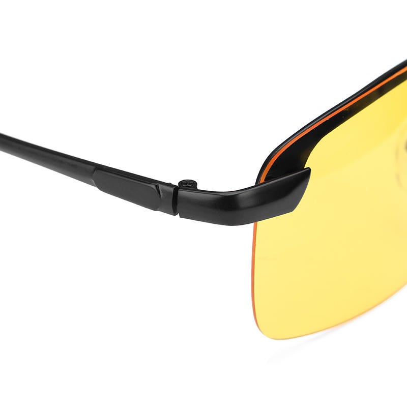 Black Frame Night Driving Anti Glare Glasses Polarized Uv400 Sunglasses Rainy Driver Safety