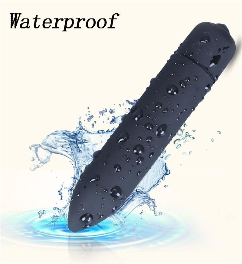 Powerful Black Mini G Spot Vibrator 10 Speeds Waterproof
