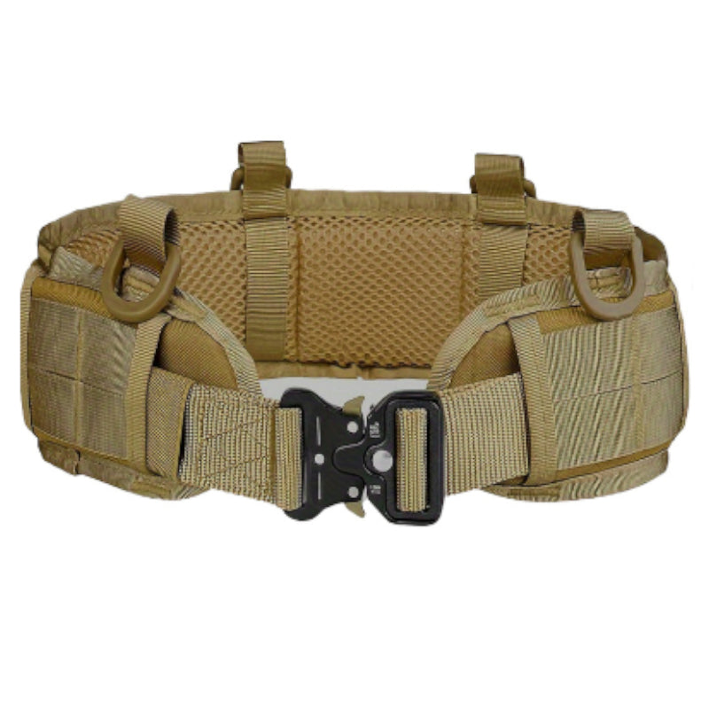 Black Tactical Battle Belt Set Padded Molle Outer & Nylon Inner