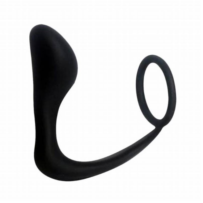 Anal Vibrator Cock Ring Testicle Male Prostate Massager