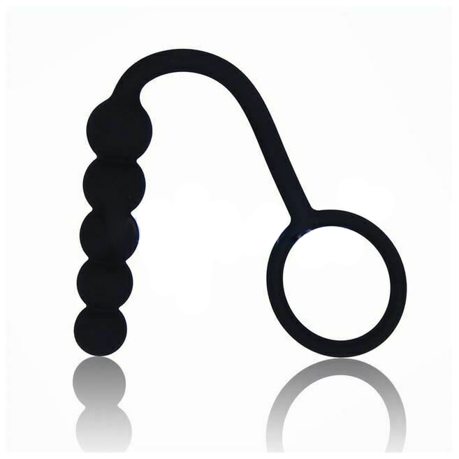 Anal Vibrator Cock Ring Testicle Male Prostate Massager