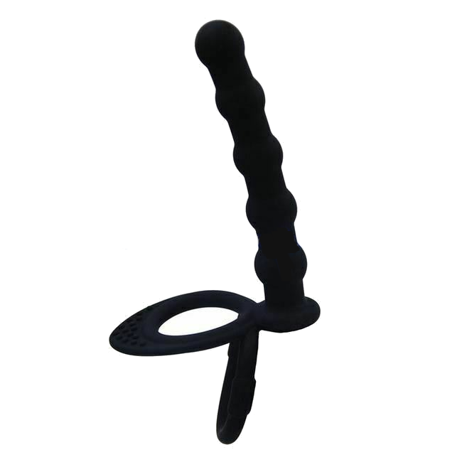 Anal Vibrator Cock Ring Testicle Male Prostate Massager