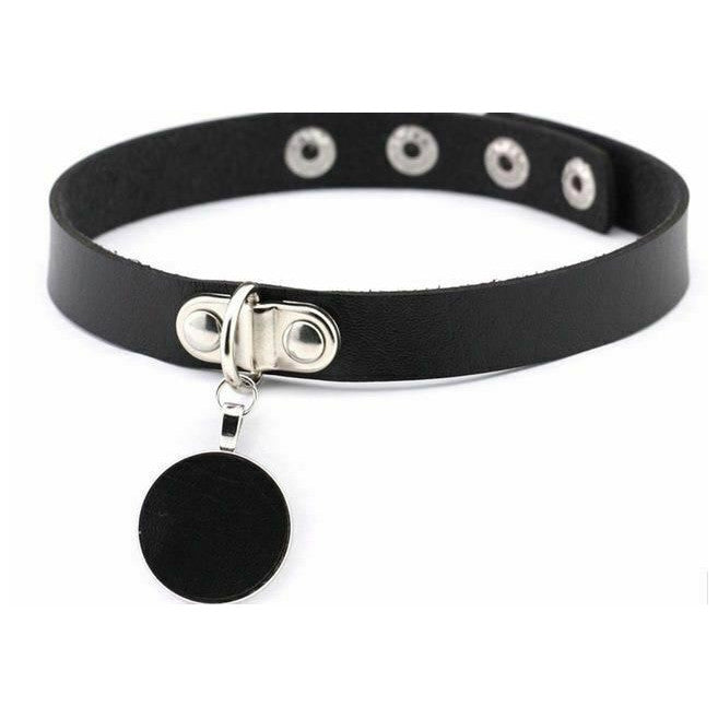 Black Collar Choker Slave Submissive Bondage Kink Fetish Restraint