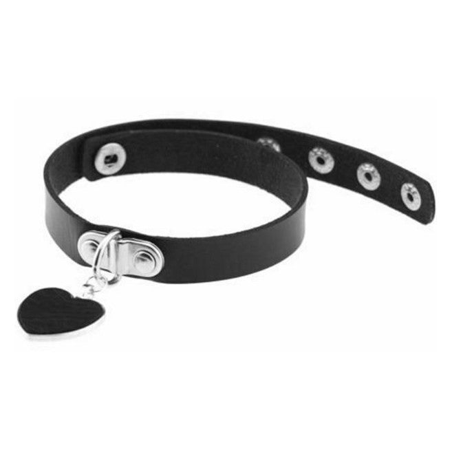 Black Collar Choker Slave Submissive Bondage Kink Fetish Restraint