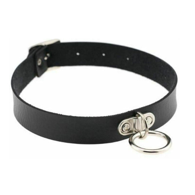 Black Collar Choker Slave Submissive Bondage Kink Fetish Restraint