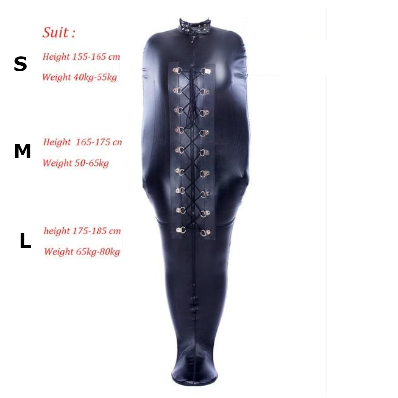 Black Mummification Bdsm Restraints Sleeping Body Bag Sack Straitjacket