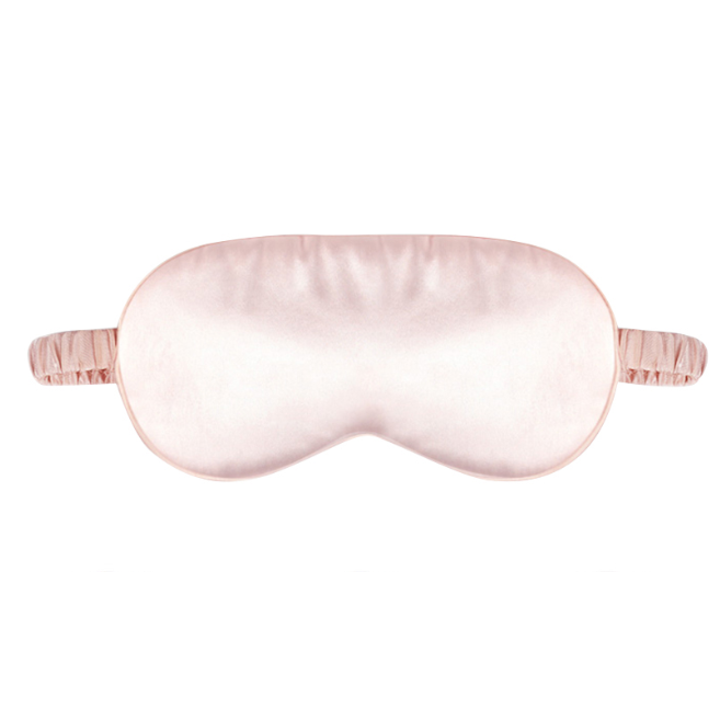 Black Or Pink Pure Silk Eye Mask Soft Sleeping Blindfold