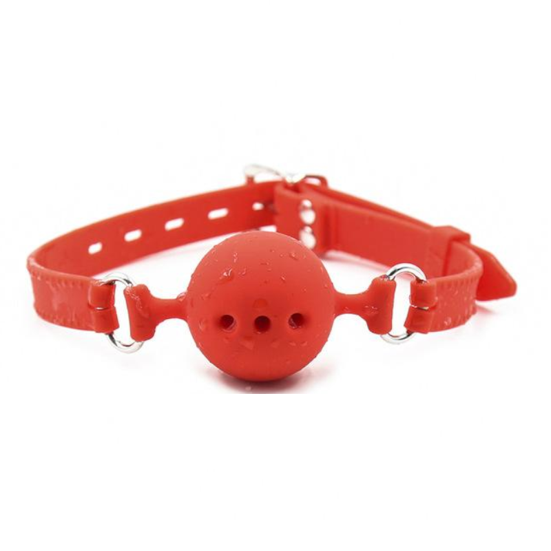 Black Pink Red Breathable Silicone Ball Gag Bdsm Bondage Restraints