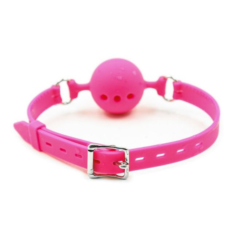 Black Pink Red Breathable Silicone Ball Gag Bdsm Bondage Restraints
