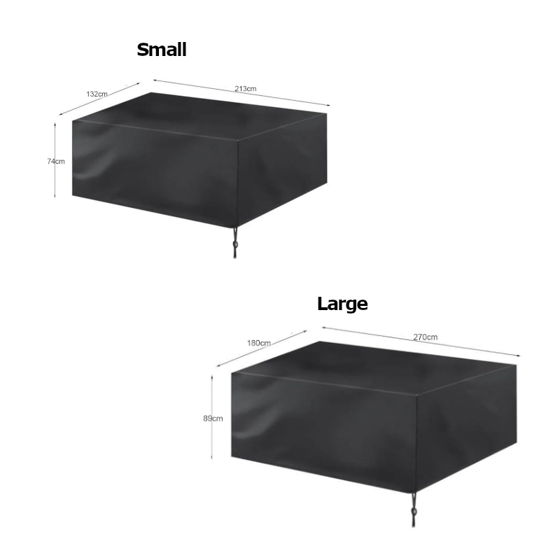 Black Waterproof Outside Patio Furniture Cover