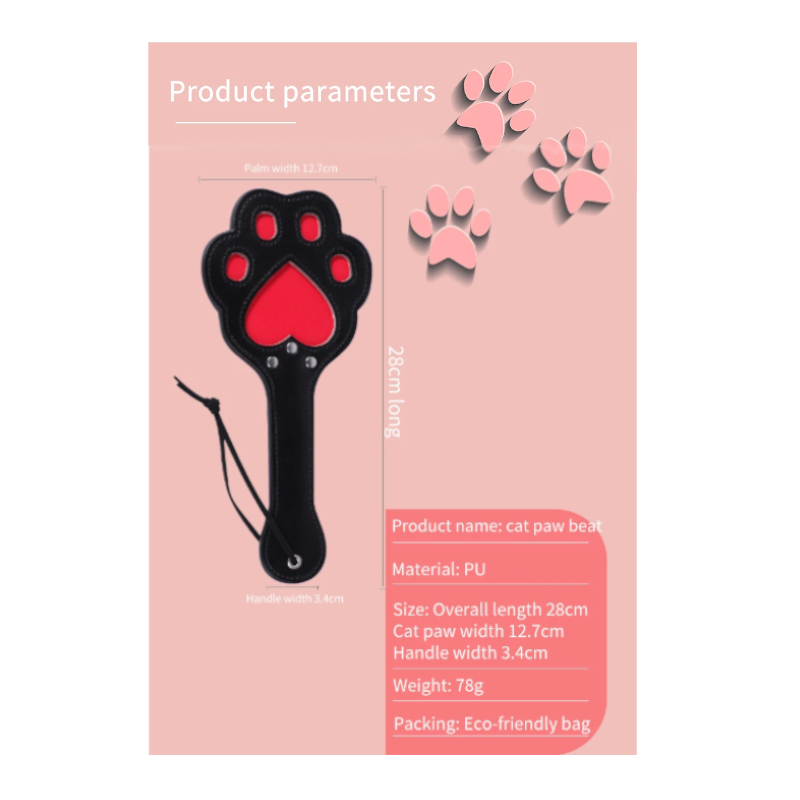 Blackwolf Cute Bdsm Spanking Paddle Beat Cat Claw Sex Slave Kinky Sm Products Bondage Whip Toys For Couples Games