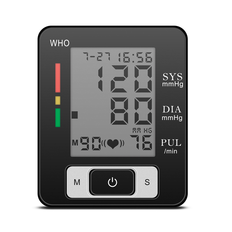 Blood Pressure Monitor Portable Care Electronic Watch With Wristband Automatic