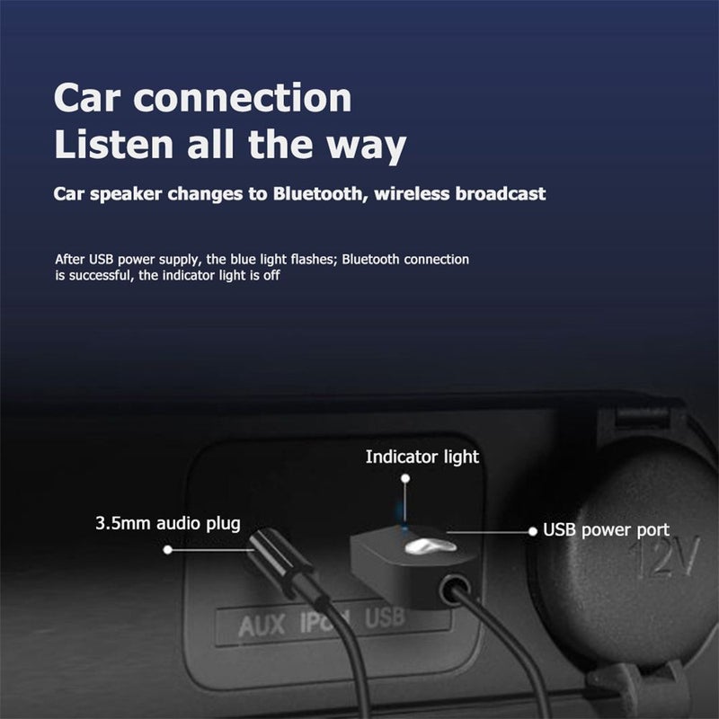 Bluetooth 5.0 Audio Receiver Safe Driving Handsfree Music 3.5Mm Usb Adapters For Tv Pc Car Wireless Transmitter Hfpa2dp