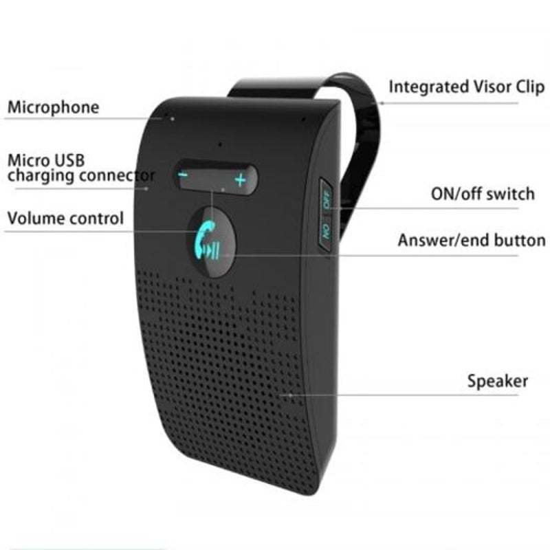 Bluetooth Handsfree Car Sun Visor / Kit Multipoint Speakerphone 09