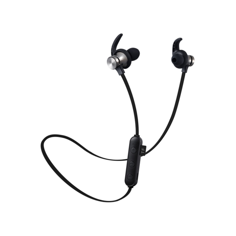 Bluetooth Headset 5.0 Pluggable Card Mp3 Wireless Sports Binaural True Stereo Hanging Neck Mag - Netic Earplugs