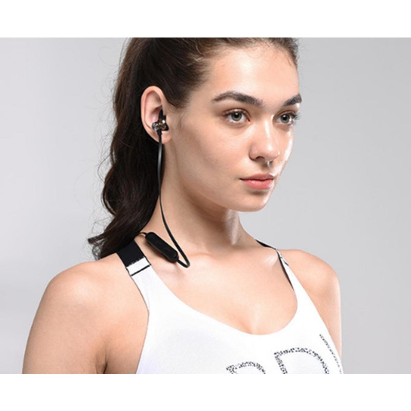 Bluetooth Headset 5.0 Pluggable Card Mp3 Wireless Sports Binaural True Stereo Hanging Neck Mag - Netic Earplugs