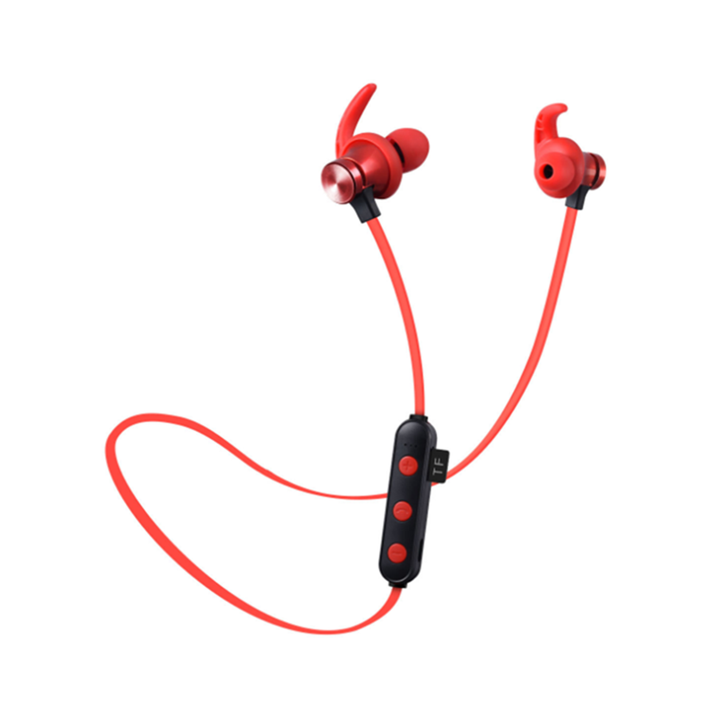 Bluetooth Headset 5.0 Pluggable Card Mp3 Wireless Sports Binaural True Stereo Hanging Neck Mag - Netic Earplugs