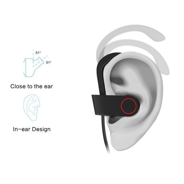 Earphones Earpieces Black Bluetooth Wireless