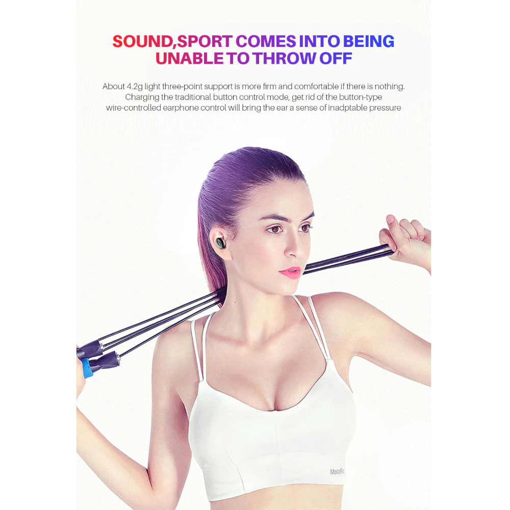 Bluetooth Headset Binaural Call With Charging 5.0 Sports In Ear Earphones
