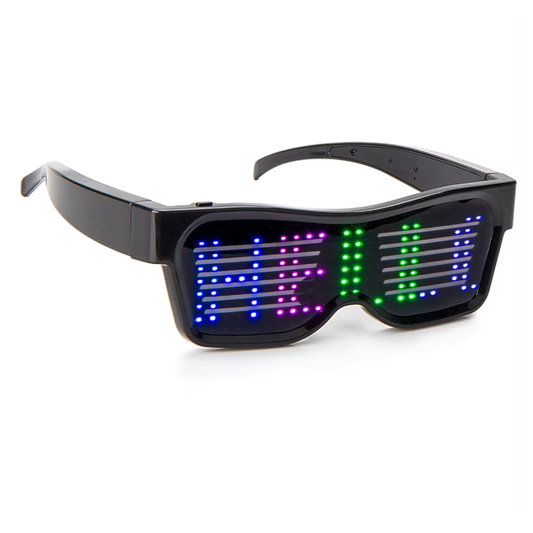 Bluetooth Led Eyewear Glasses Display Programmable Message App Controlled Sunglasses