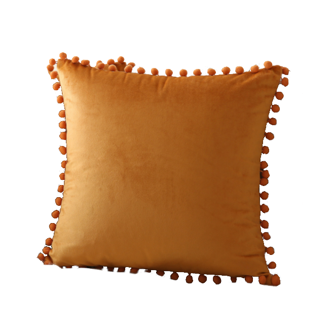 Boho Suede Pom Cushion Covers